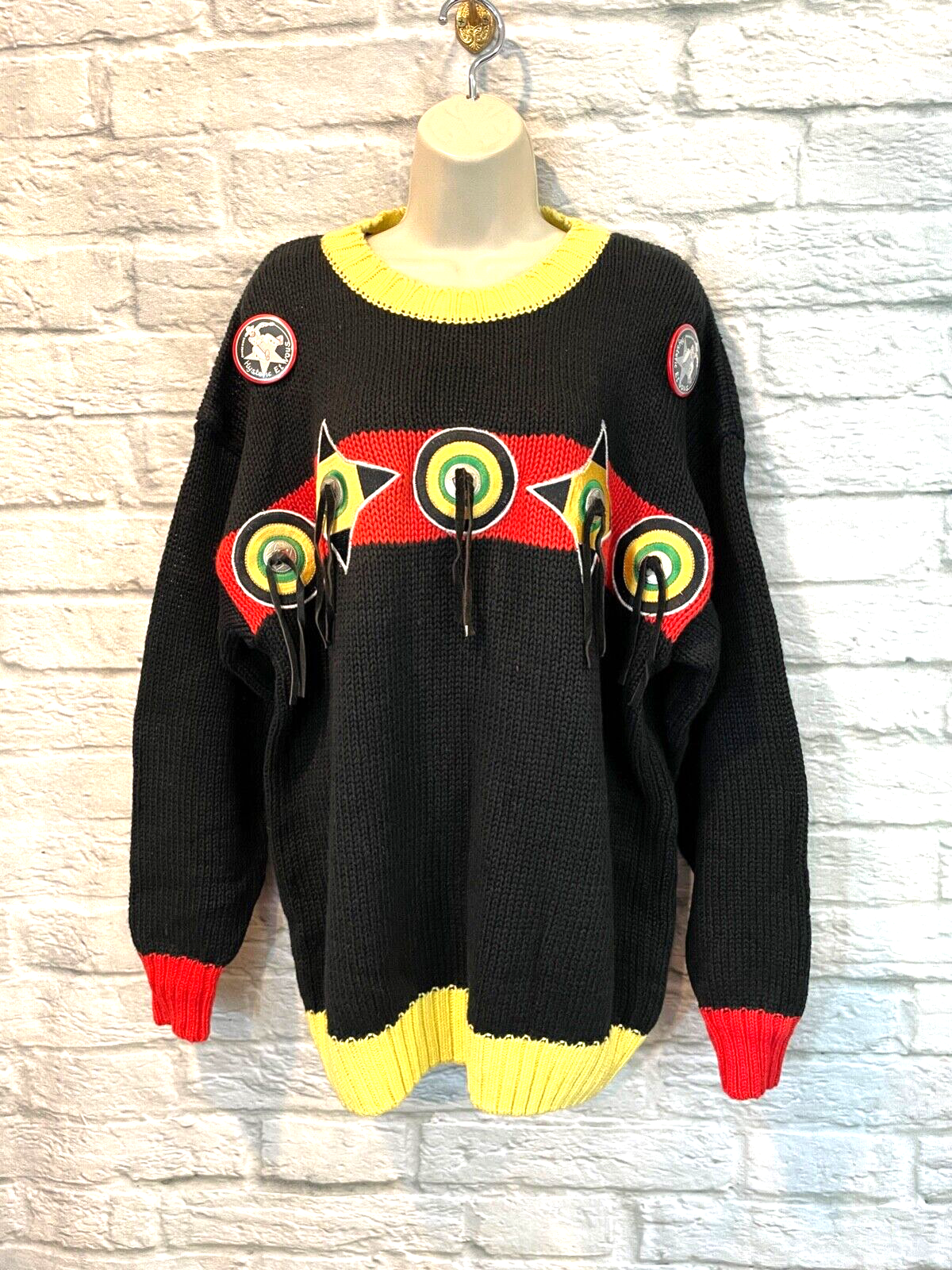 Vintage Hysteric Glamour 80's Women's Knit Black Multi
