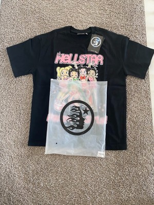 Black Betty Boop Hellstar Tee Size Medium