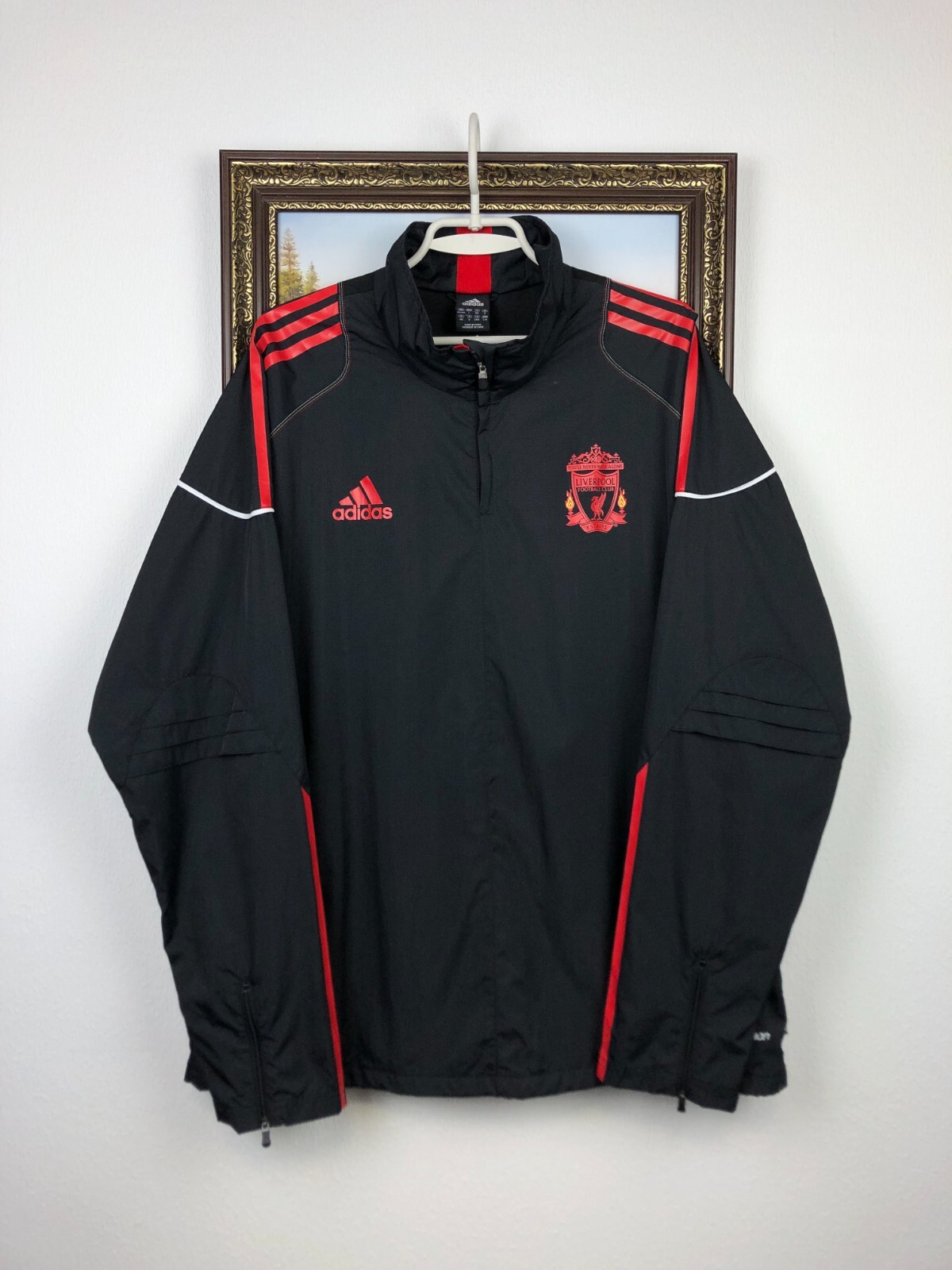 トップス old adidas velor track jacket Liverpool Vintage Adidas Liverpool Football Jacket Soccer Track Top