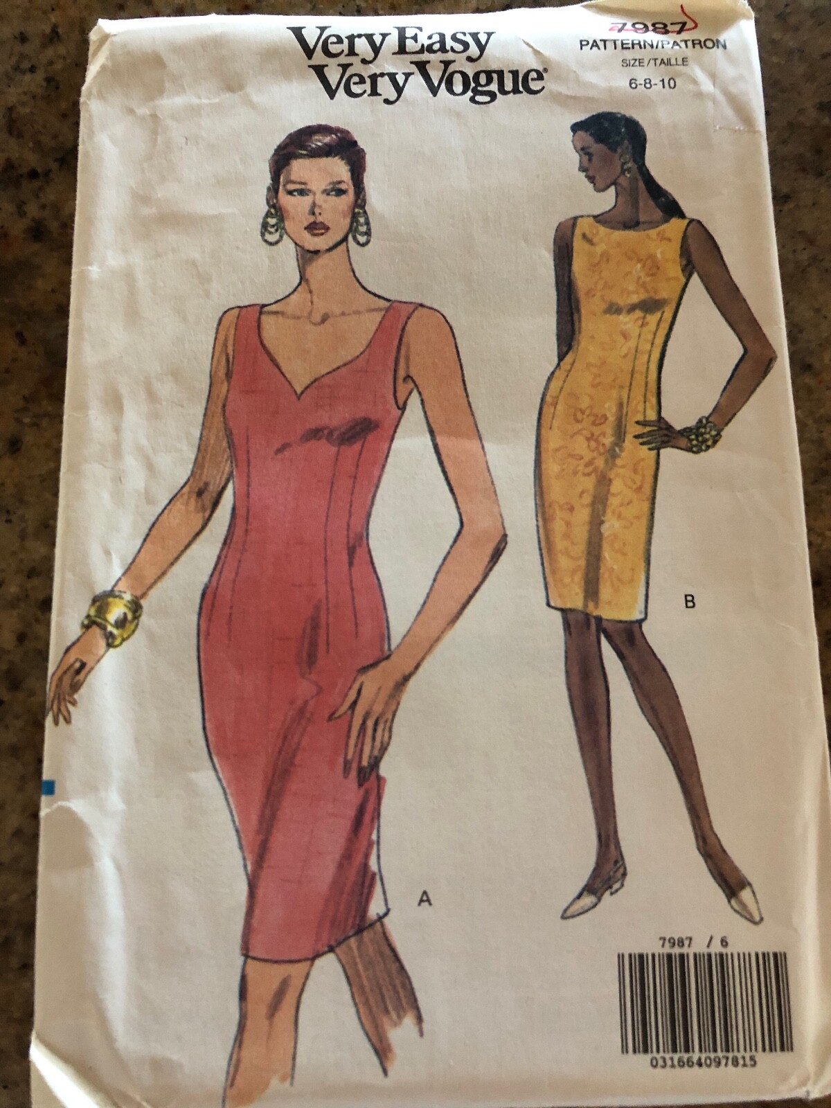 🌸 VOGUE #7987 - LADIES (2 STYLE) SEMI-TAPERED SLEEVELESS