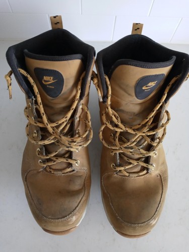 Nike Manoa Leather Men's Boots ★454350-700 Nike Manoa Leather Mens Boots Water Resistant Wheat Tan
