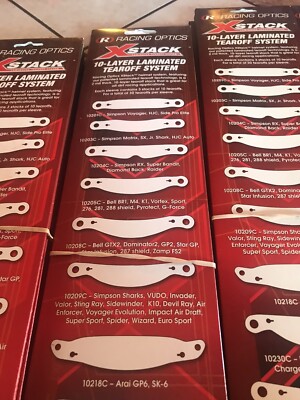Racing Optics X Stack Tear Offs 10217c