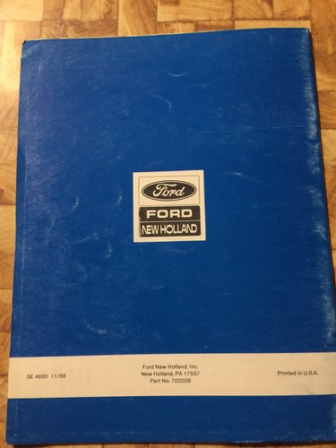 Ford LGT 18H Garden Tractor Operators Model 9607483