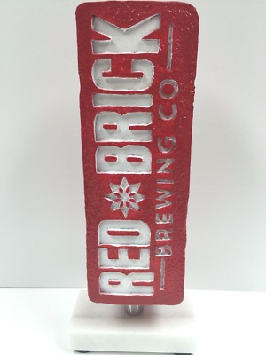 Red Brick Brewing Company Tap Handle Keg Marker Display VGC / Mint & FreeShip 9
