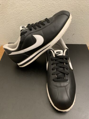 Black and white cortez shoes outlet