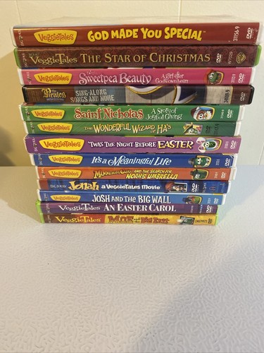 Veggietales DVD Lot Of 13 Big Idea Good Condition Sweetpea