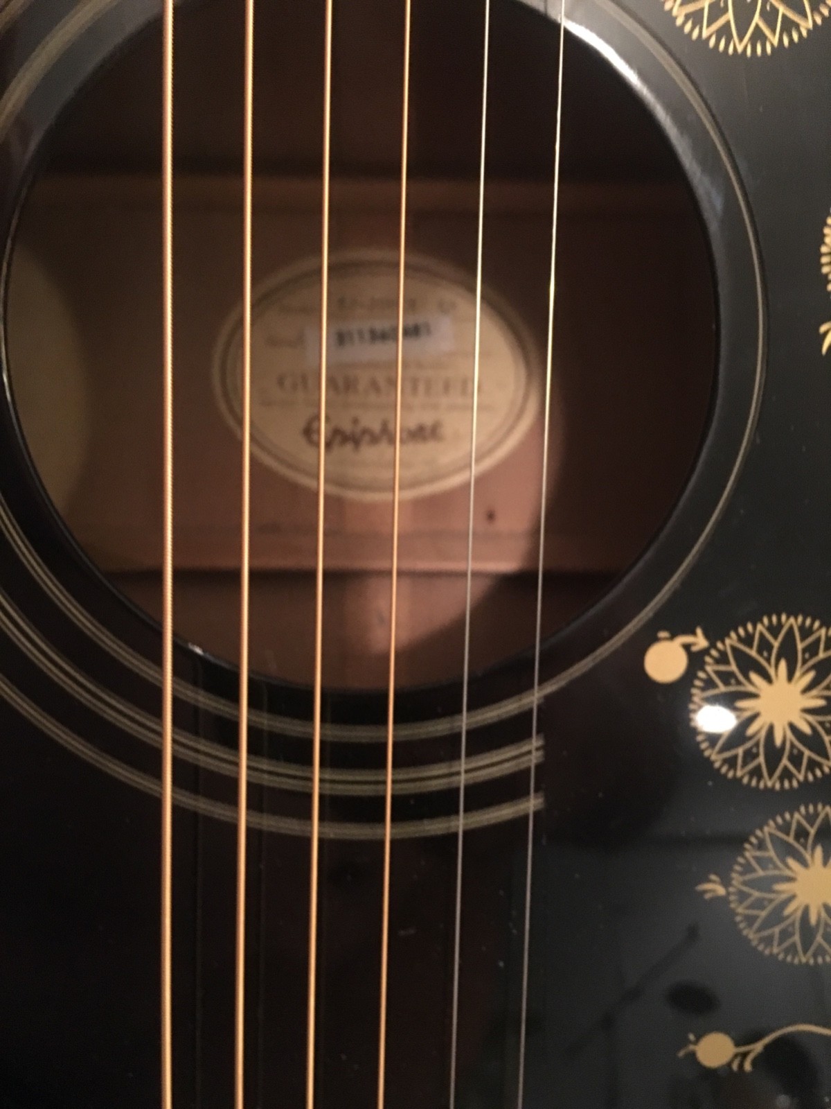 Epiphone EJ200CE Jumbo Cutaway Acoustic Electric Guitar Black