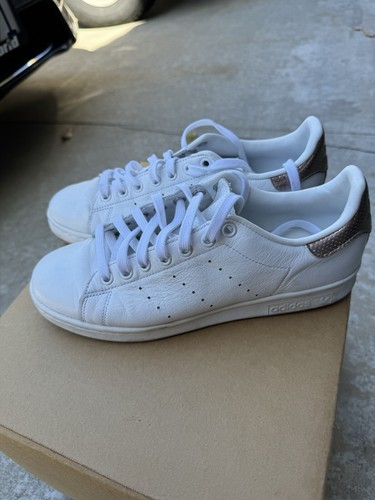 Adidas Stan Smith White And Rose Gold - Size 8.5 Women's | eBay