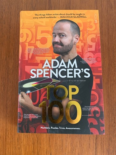 ADAM SPENCER’S TOP 100: Numbers Puzzles Awesomeness 2018 SIGNED INSCRIBED Mint