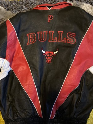 pro player chicago bulls leather jacket