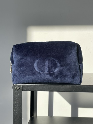 Dior Beauty コスメバッグ CD Christian Dior Beauty Blue Makeup Cosmetics Bag / Pouch