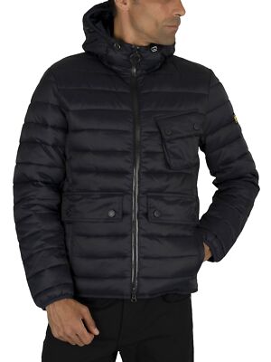 

Мужская стеганая куртка Barbour International Ouston, синяя, Синий, MQU0712NY91