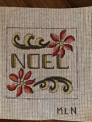Christmas Noel Hand Painted Needlepoint Canvas MLN