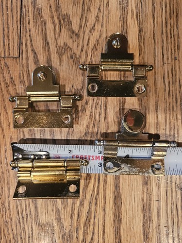 Ridgeway Curio Grandfather Clock  Door Set 4 Hinges For Glass Door