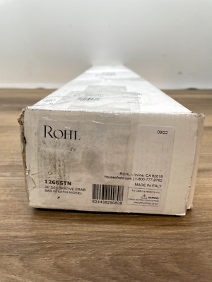 Rohl 1266STN Lombardia Grab Bar, Satin Nickel *READ*