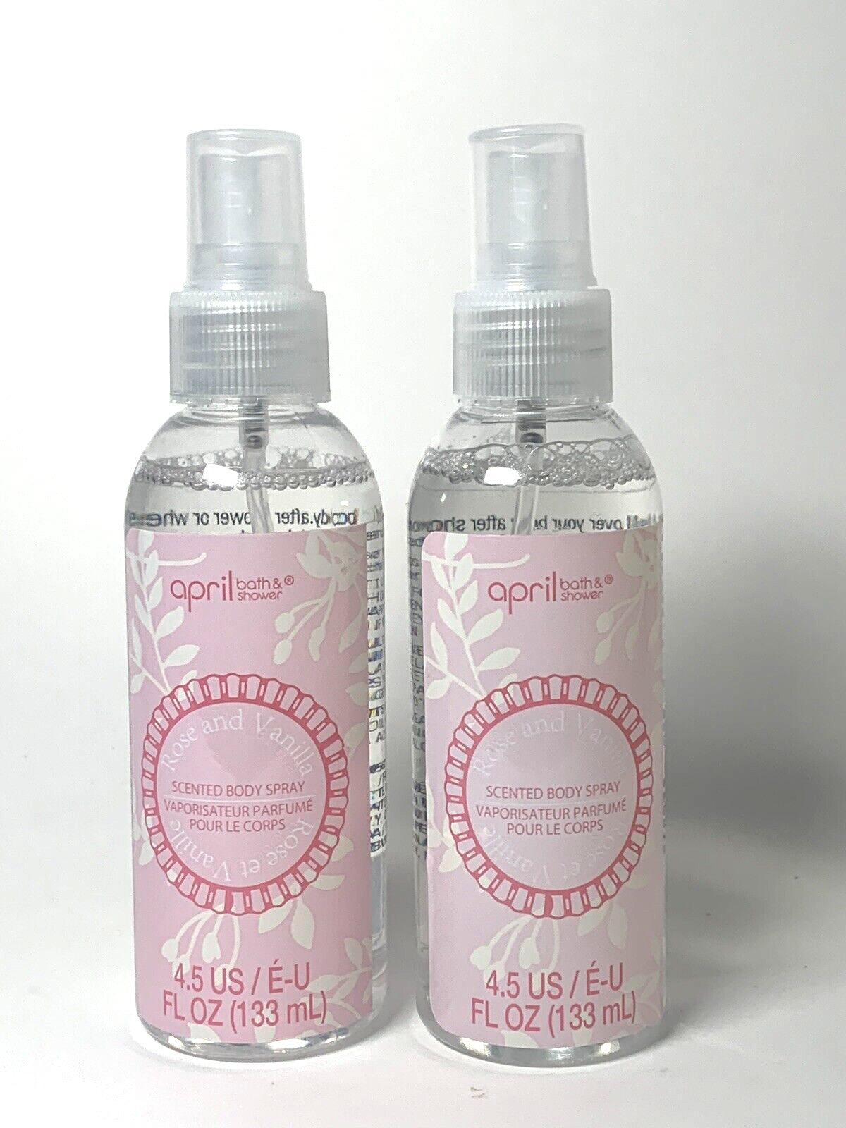 - Rose & Vanilla 4.5 Fl Oz - Lot Of 2