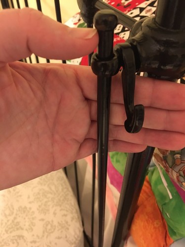 Antique Iron Baby Bed/ Crib - Black Powder Coated