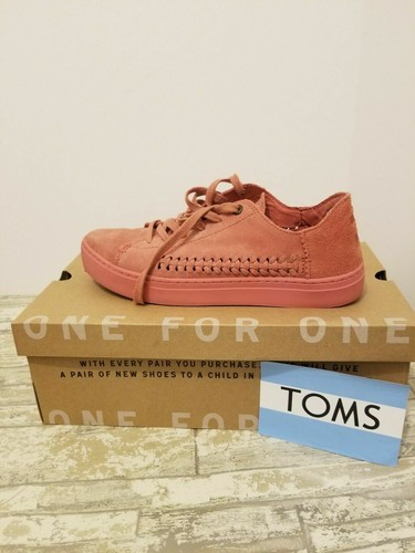 @ TOMS - LENOX Women’s DECONSTRUCTED SUEDE SNEAKER SZ 8 RETAIL $89 EUC rose pink