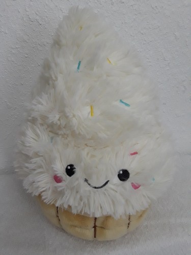 Squishable FLUFFY Soft Serve Ice Cream Cone W/Embroidered Sp