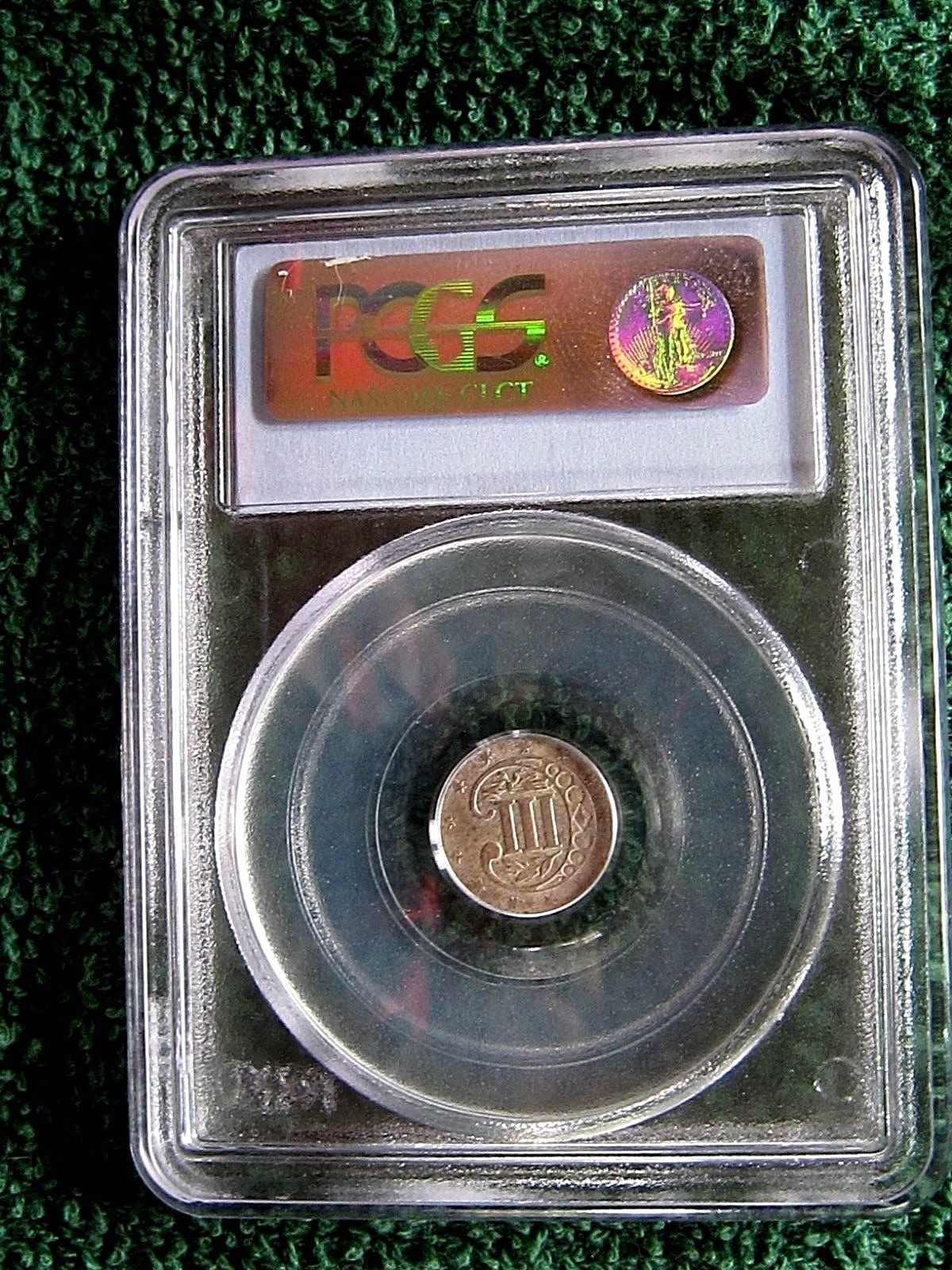1856 3 cent silver .... PCGS 64....Rare Grade...Below PCGS Book Value