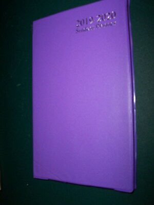 2020  WEEKLY Agenda 18 month 2019 4x7'' PURPLE planner student calendar cvr Taxes