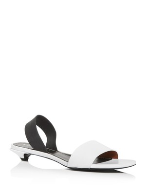 

PROENZA SCHOULER Женские белые резиновые сандалии с открытой пяткой Optic, Белый, PS34091A-11111