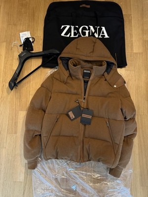 Originale Zegna Jacke Größe 50 M-L Oasi Kaschmir Neu mit Rechnung Daunenjacke
