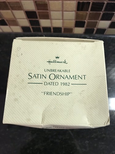 VINTAGE Hallmark Merry Christmas Friendship Tree Ornament 1982 Holiday RARE