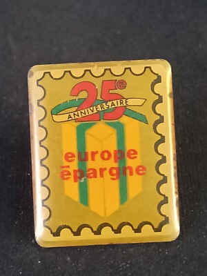 Pin's vintage pins Collector publicitaire 25ieme anniversaire Europe 2CH87