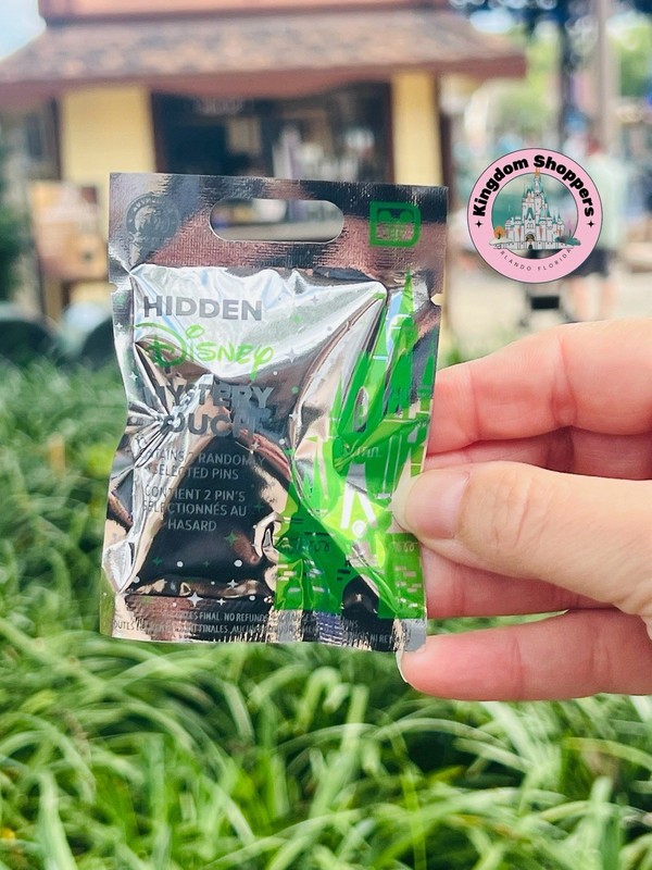 2026 Walt Disney World Hidden Mickey Mystery Green Pouch Wave