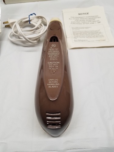 Vintage Sears Kenmore Electric Knife w/ 2-Position Blade Model 400.680100