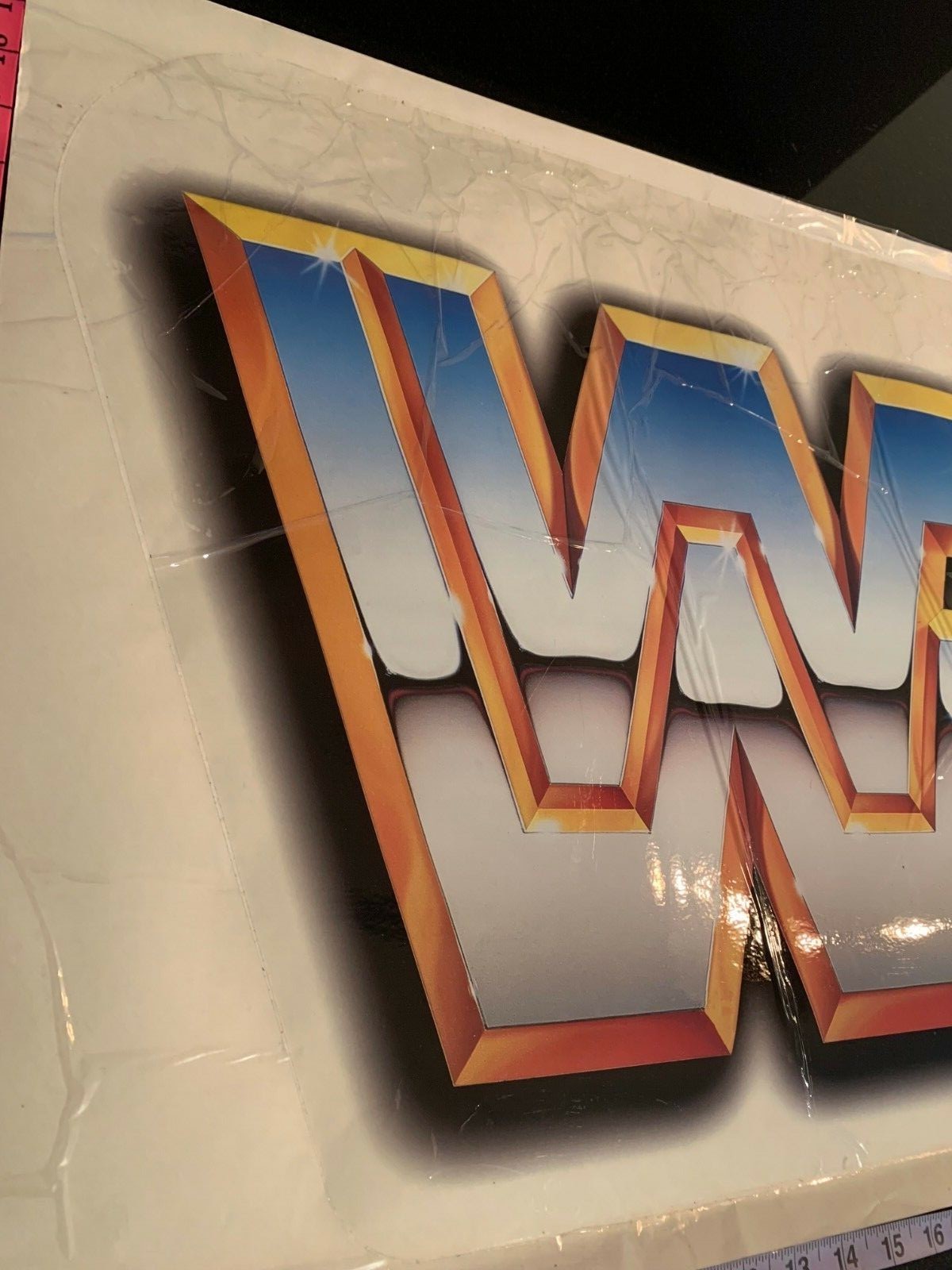 WWF BIG Side Art Decals Vinyl NOS 1X Sticker Arcade Machine air bubbles