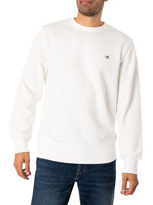 

Мужская толстовка Regular Shield GANT, белая, Белый