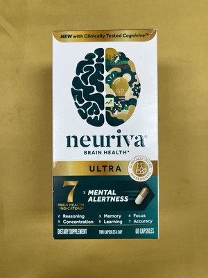 1 New Neuriva Brain Health Ultra 7 Health Indicators - 60 Capsules Exp. 06/2026