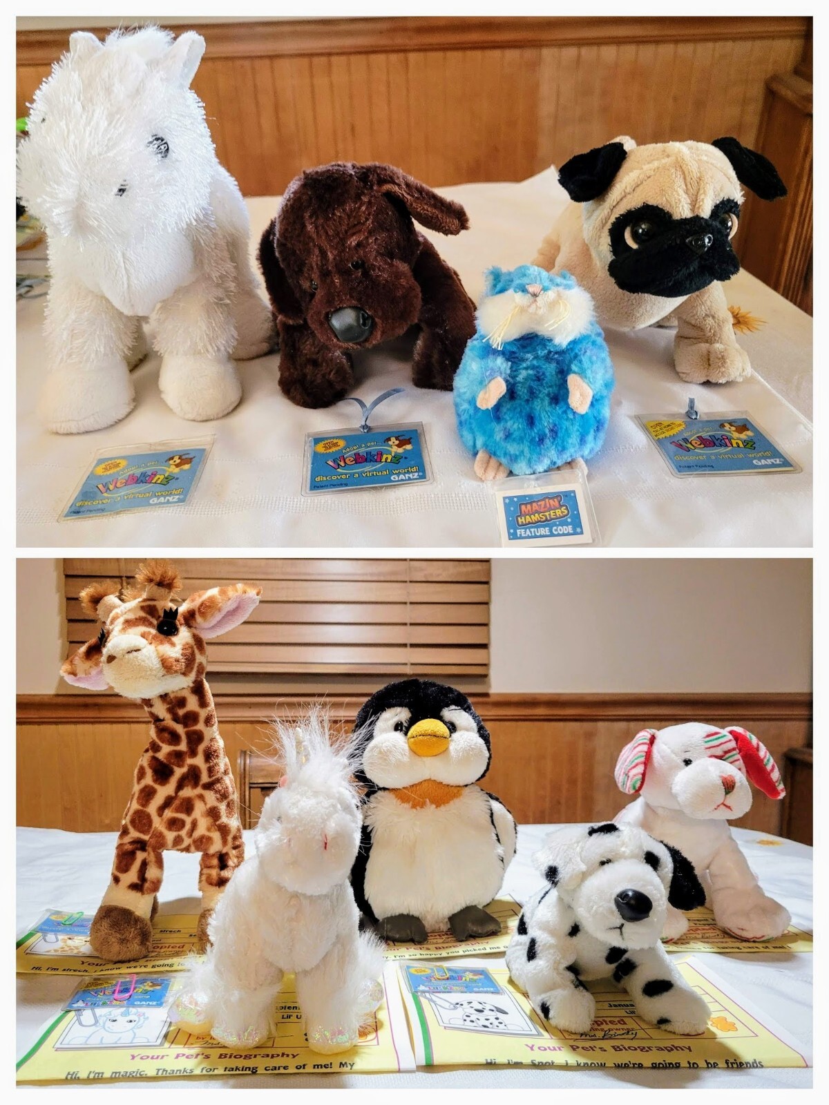 LOT 9 Ganz RETIRED Webkinz Plush Lil Kinz Mazin Unused and Used Codes HTF ExC