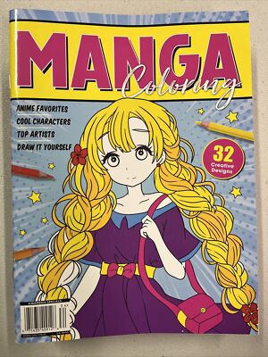 Manga Coloring Magazine Issue 34 Anime Favorites Characters 32 Creative Designs