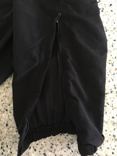 JWOD Skilcraft Black Military IPFU Sweatpants Size M /Drawstring And Zippers