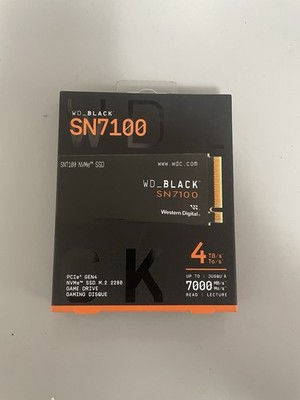 WD BLACK 4TB SN7100 NVMe Internal Gaming SSD M.2 2280 7,000 MB/s