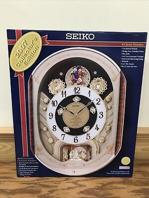 Seiko Melodies in Motion 2007 Collectors Edition Swarovski Crystal Clock NEW BOX