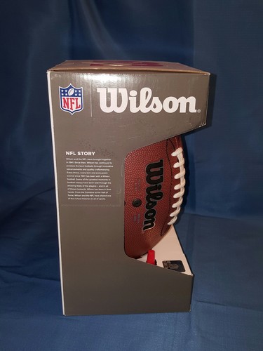 Wilson NFL MVP Junior Football with Pump and Tee, Brown
