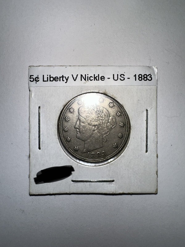 COLLECTORS COIN 1883 Liberty V Nickel