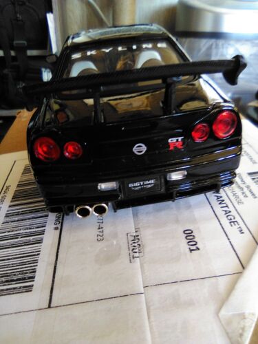 JADA BTK 2002 NISSAN SKYLINE GT R R34 BLACK 1:24 DIECAST JADA BTK 2002 NISSAN SKYLINE GT R R34 BLACK 1:24 DIECAST