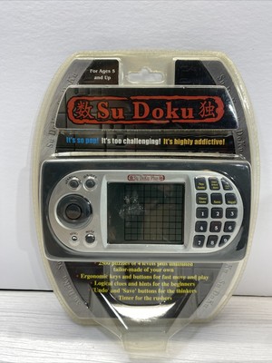 New sealed! SuDoKu Su Doku Plus Handheld Electronic Game 2500 Puzzles Toy Quest