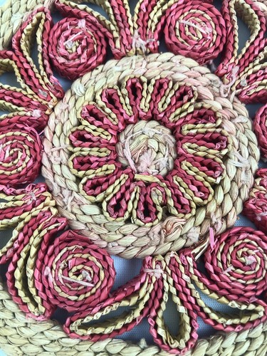 Trivet Woven Grass Natural Set of 2 6.5
