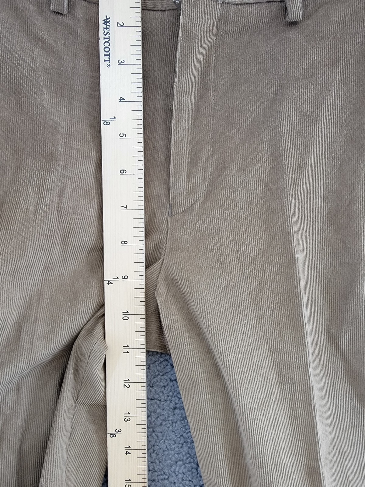 Brooks Brothers Classic-Fit Stretch Corduroy Dress Pants Boys 16R Sand Zip Up - Picture 8 of 17