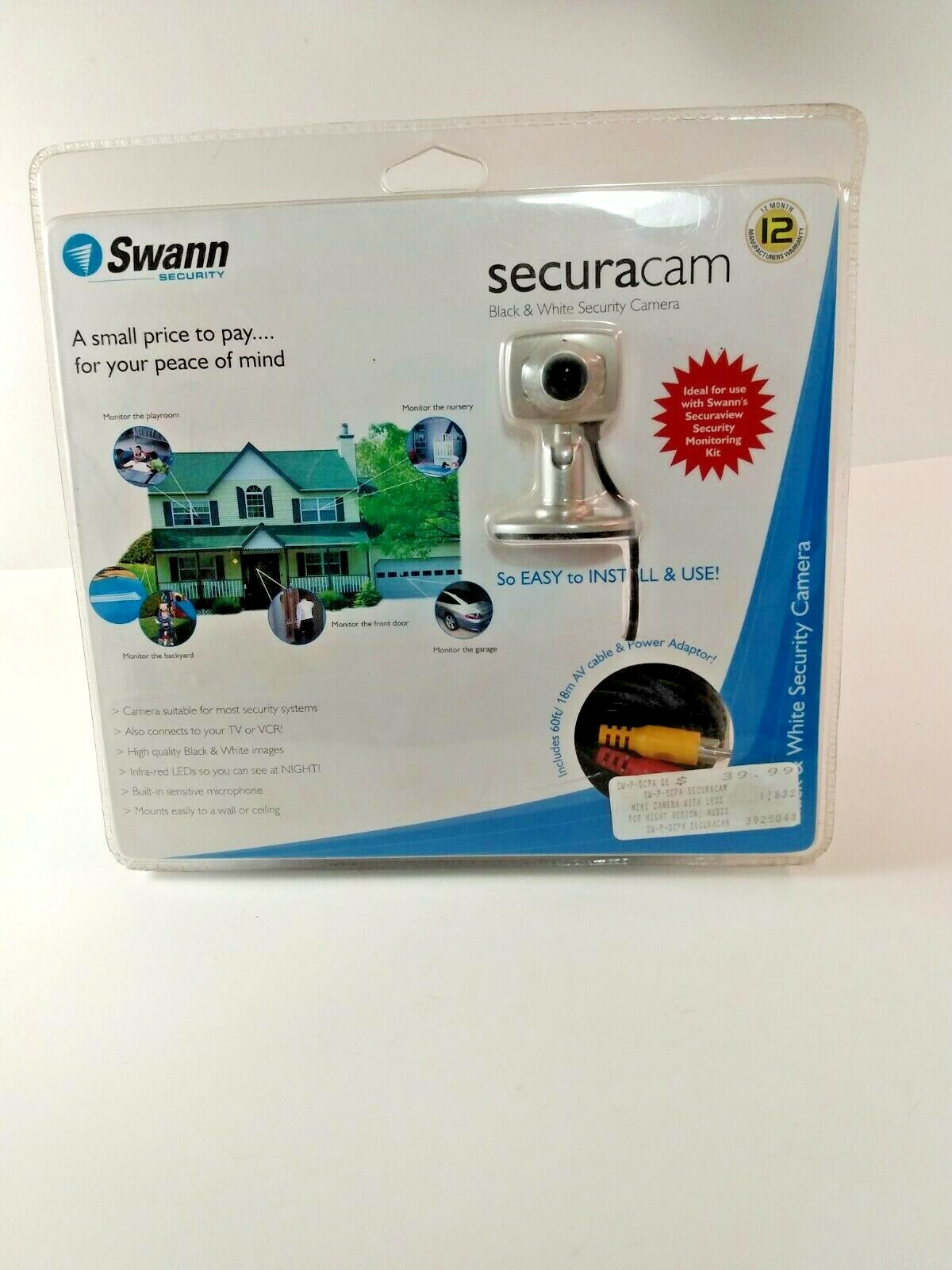 Swann Securacam Security Camera sw-p-scpa N3960 New in package