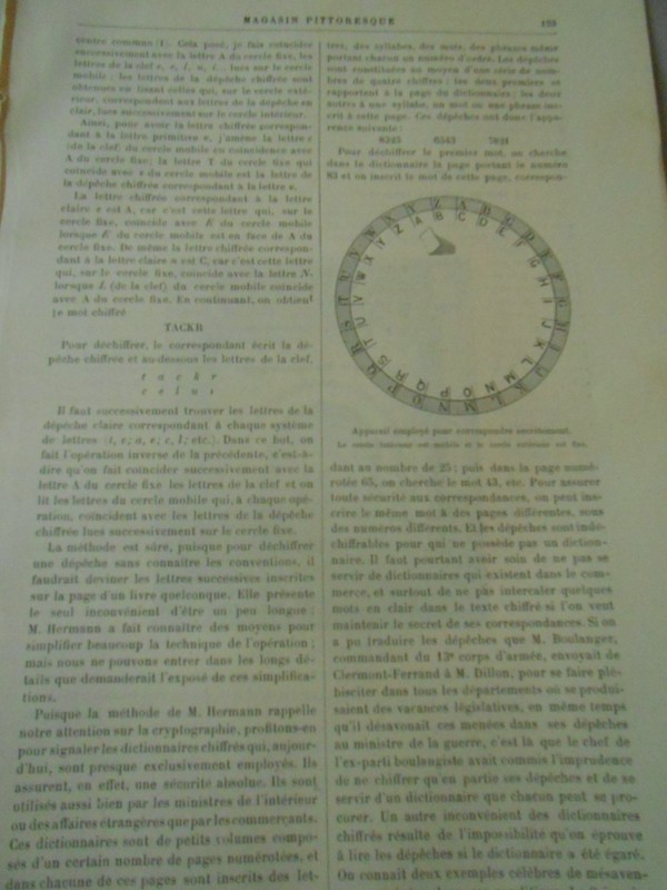 MéThode Nouvelle Et Sur Pour Correspondre SecrêTement Gravure Old Print 1892