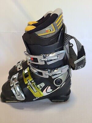 salomon xwave 8 flex 90 ski boots shoes size 265 mens 85 us black red used 294664791681