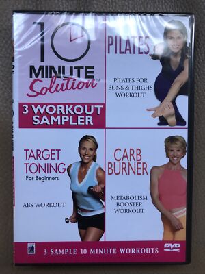 10 Minute Solution: 3 Workout Sampler-Pilates, Target Toning, Carb Burner (DVD)