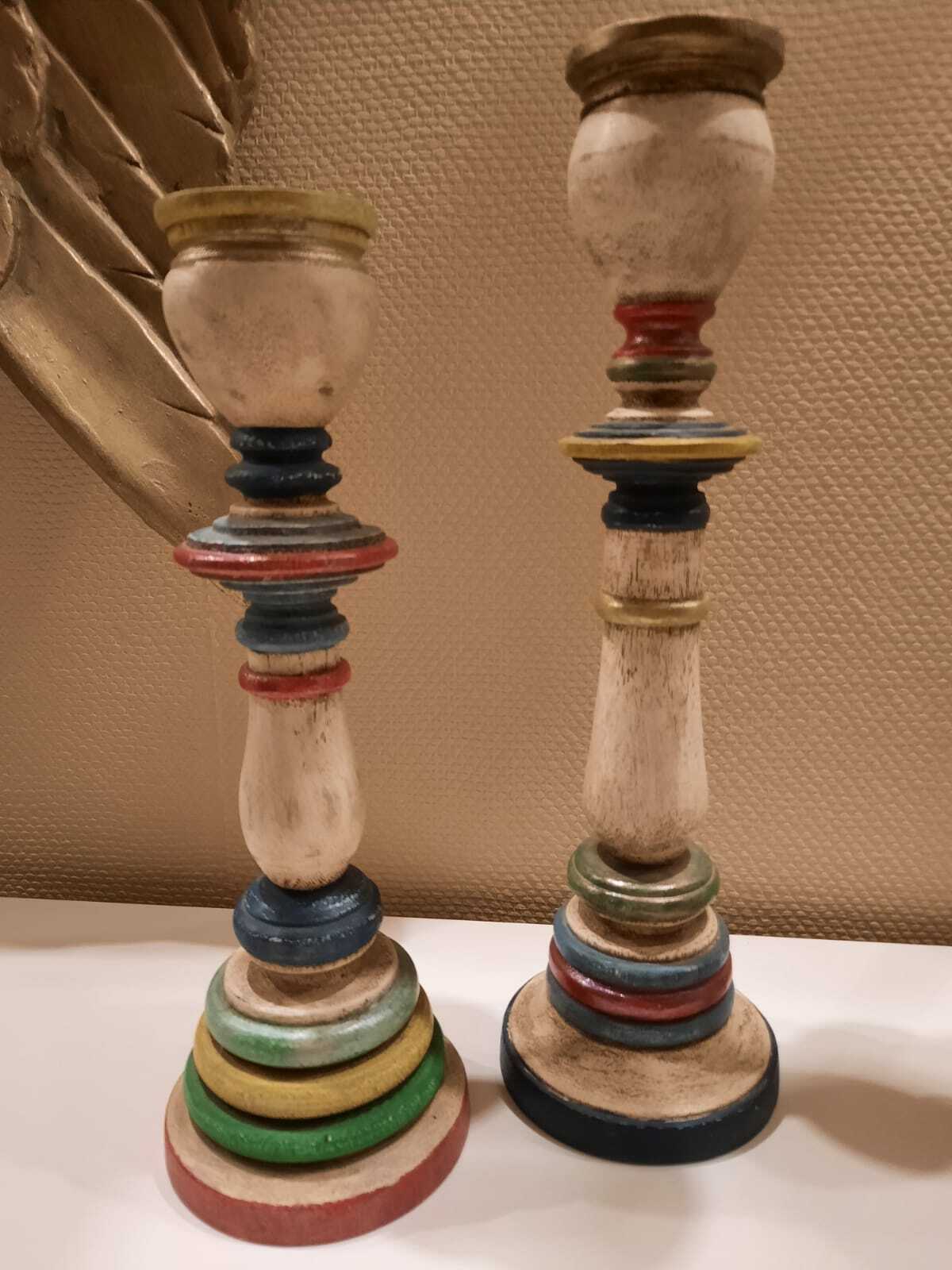 Kerzenständer ⭐️ Kerzenhalter Vintage HOLZ Karl-Heinz Willich ⭐️ CLASSIC WOHNEN